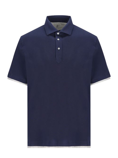 polo in piquet di cotone BRUNELLO CUCINELLI | ME8543966CKB21